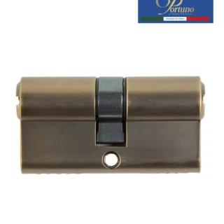 Цилиндровый механизм PORTUNO. Арт.CD60.11, 60м. (30+30), Цвет, Матовый кофе. ключ-ключ