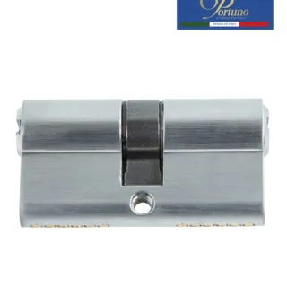 Цилиндровый механизм PORTUNO. Арт.CD60.02, 60м. (30+30), Цвет, Матовый хром. ключ-ключ